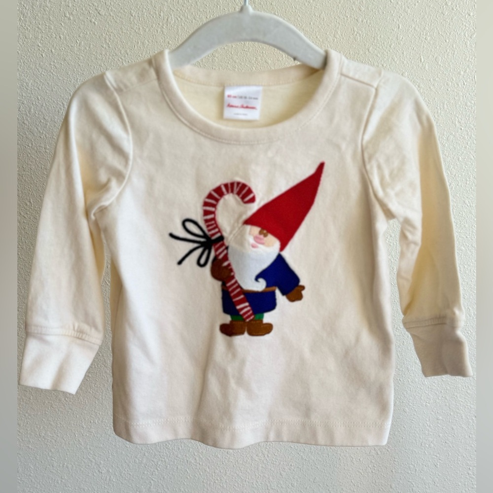HANNA ANDERSSON | Gnome Sweet Gnome Sueded Jersey Art Tee
